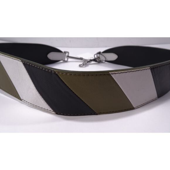 Theory Women's Transformer Patchwork Strap Military Green Halyan Leather NWT 125 - Picture 12 of 15